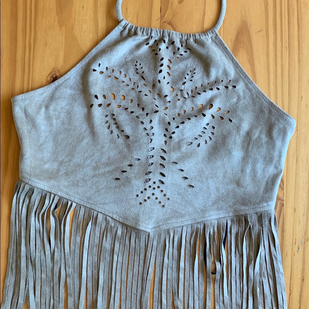Fringe crop top